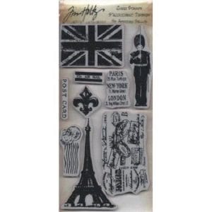 Tim Holtz Cling Stamps - Euro Elements