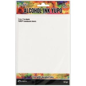 Tim Holtz Alcohol Ink Transulcent Yupo Paper 10 Sheets