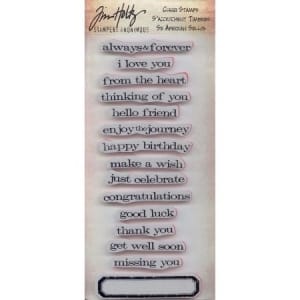 Tim Holtz Cling Stamps - Saying Stuff