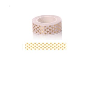 Foiled Washi Tape - Tiny Hearts