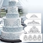 Cake Stencil - Damask And Flourish (Set of 4) CHCS-10