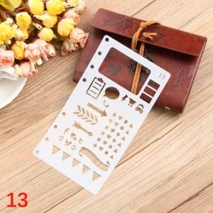 Planner Stencil - Bullet points (4 by 7 inch)