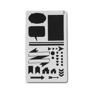 Planner Stencil - Speech Bubbles (4 by 7 inch)