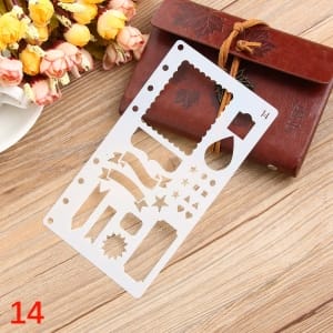 Planner Stencil - Shapes (4 by 7 inch)