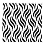 Stencil - Waves (5 by 5 inch)