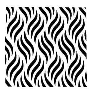 Stencil - Waves (5 by 5 inch)