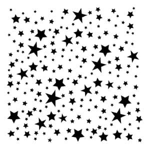 Stencil - Stars (5 by 5 inch)