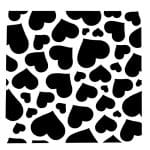 Stencil - Hearts Overload (5 by 5 inch)