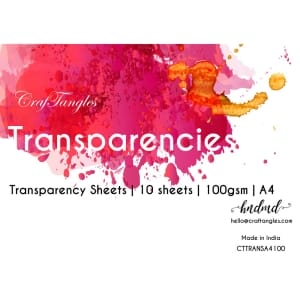 CrafTangles Transparencies / Acetate - A4 (100 gsm) (Set of 10 sheets)