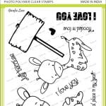 Tubby Photopolymer Clear Stamps - Giraffe love