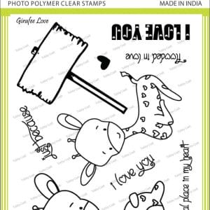 Tubby Photopolymer Clear Stamps - Giraffe love