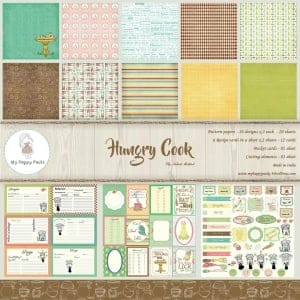 My HappyPacks - Hungry Cook (12 by 12 patterned paper)