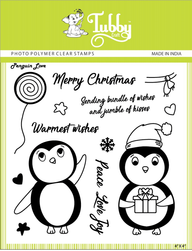 Tubby Photopolymer Clear Stamps - Penguin love Penguin love Tubby Photopolymer Clear Stamps - Penguin love