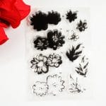 Layered Flowers Design 4 (Clear Stamp set and co-ordinating die)