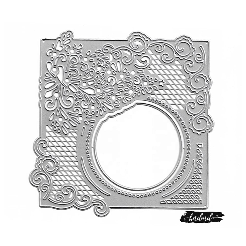 Steel Background Dies - Floral Layout (XY384) XY384 steel cutting dies CraftAdda Steel Background Dies - Floral Layout (XY384)