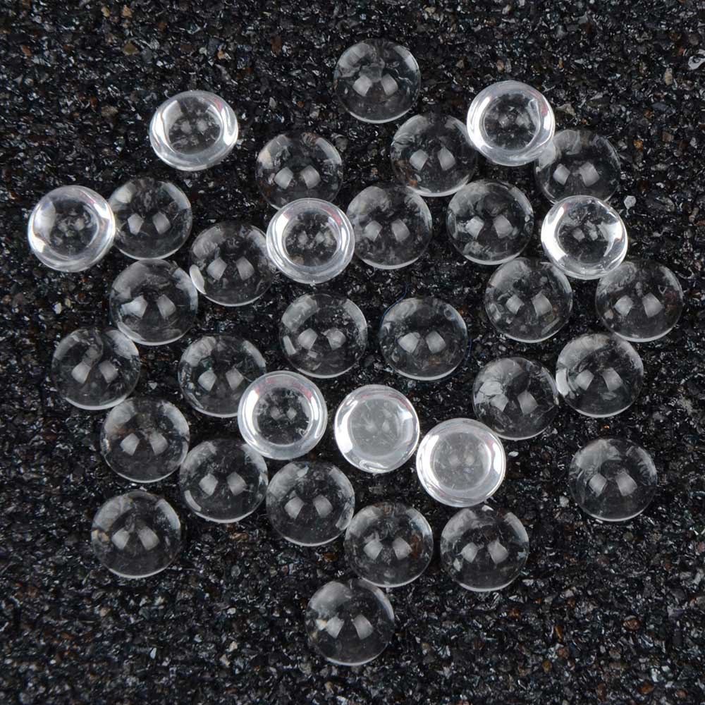 Clear Drops (8 mm) -- 100 pcs clear drops beads Clear Drops (6 mm) -- 100 pcs