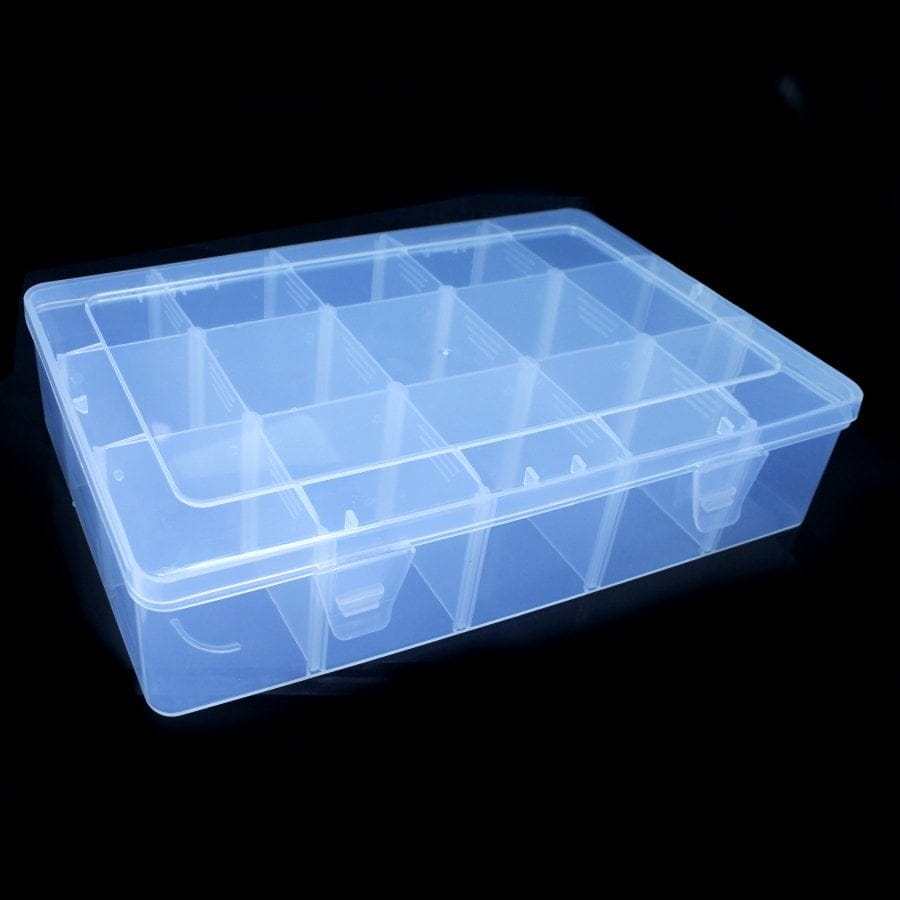 15 compartment plastic storage box with removable compartments plastic storge containers JB 116 E 1 plastic_storge_containers_JB-116-E_1