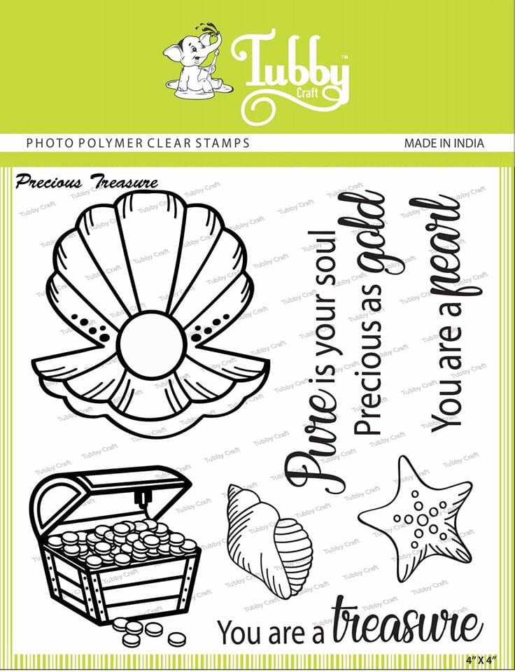 Tubby Photopolymer Clear Stamps - Precious treasure