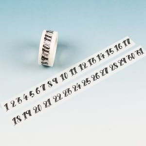 Numbered - Japanese Washi Tape CAWT-180