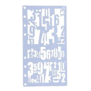 Stencil - Jumbled Numbers (4 by 7 inch)