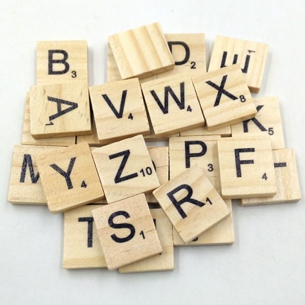 Wooden Alphabets Tiles - Capital Letters (50 pcs)