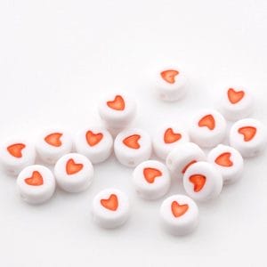 Connectors for Jewellery (Pack of 100) - Candy Hearts