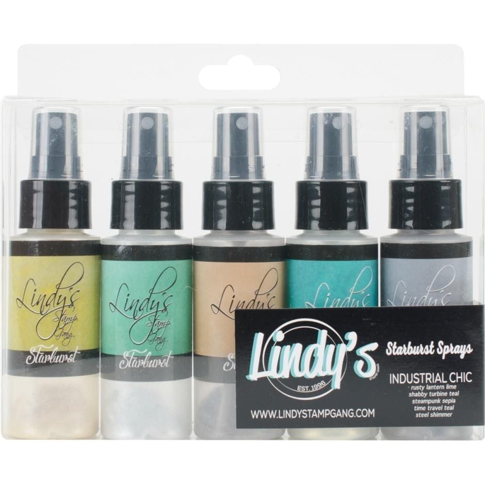 Lindy's Stamp Gang Starburst Spray Set - Industrial Chic (2oz 5/Pkg) Lindsy stamp gang spray starburst industrial chic Lindy's Stamp Gang Starburst Spray Set - Industrial Chic (2oz 5/Pkg)