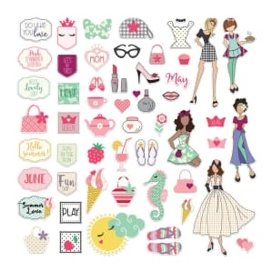 Prima Julie Nutting Ephemera Pack - May and June (106/pkg)