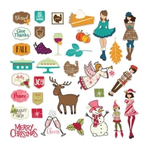 Prima Julie Nutting Ephemera Pack - November and December (66/pkg)