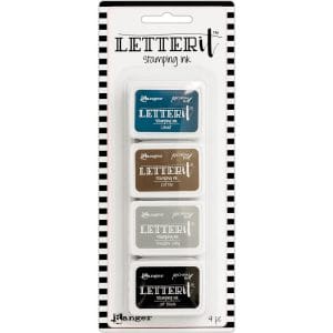 Ranger Letter It Stamping Ink Set # 1 (Set of 4)
