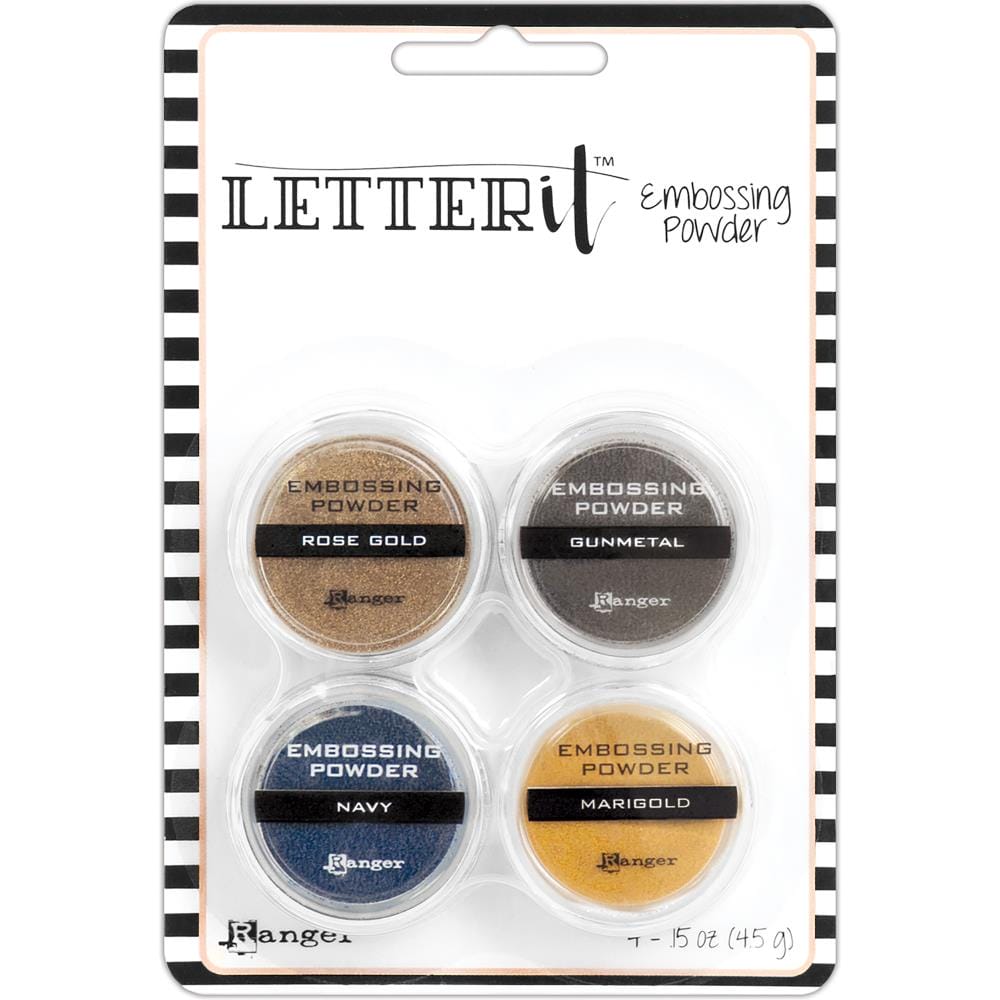 Ranger Letter It Embossing Powder Set - Metallics Ranger Letter it Embossng powder Set 1 Ranger Letter It Embossing Powder Set - Metallics