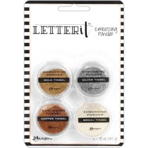 Ranger Letter It Embossing Powder Set - Tinsels