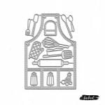 Steel Dies - Apron with Kitchen Tools (Set of 14 dies)