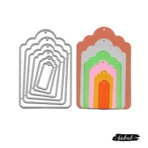 Steel Dies - Stitched Tags (Set of 6 dies)