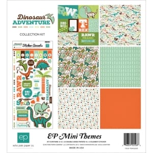 EchoPark paper pad - Dinosaur Adventure Collection Kit (12 by 12 inch)