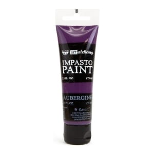 Prima Finnabair Art Alchemy Impasto Paint - Aubergine (2.5 Fluid Ounces)