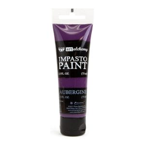 Prima Finnabair Art Alchemy Impasto Paint - Aubergine (2.5 Fluid Ounces)