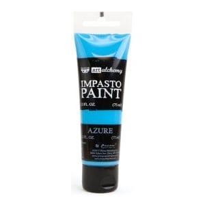 Prima Finnabair Art Alchemy Impasto Paint - Azure (2.5 Fluid Ounces)