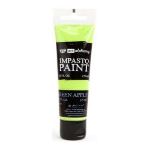 Prima Finnabair Art Alchemy Impasto Paint - Green Apple (2.5 Fluid Ounces)