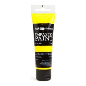 Prima Finnabair Art Alchemy Impasto Paint - Lemon Peel (2.5 Fluid Ounces)