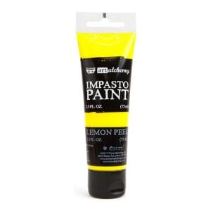 Prima Finnabair Art Alchemy Impasto Paint - Lemon Peel (2.5 Fluid Ounces)