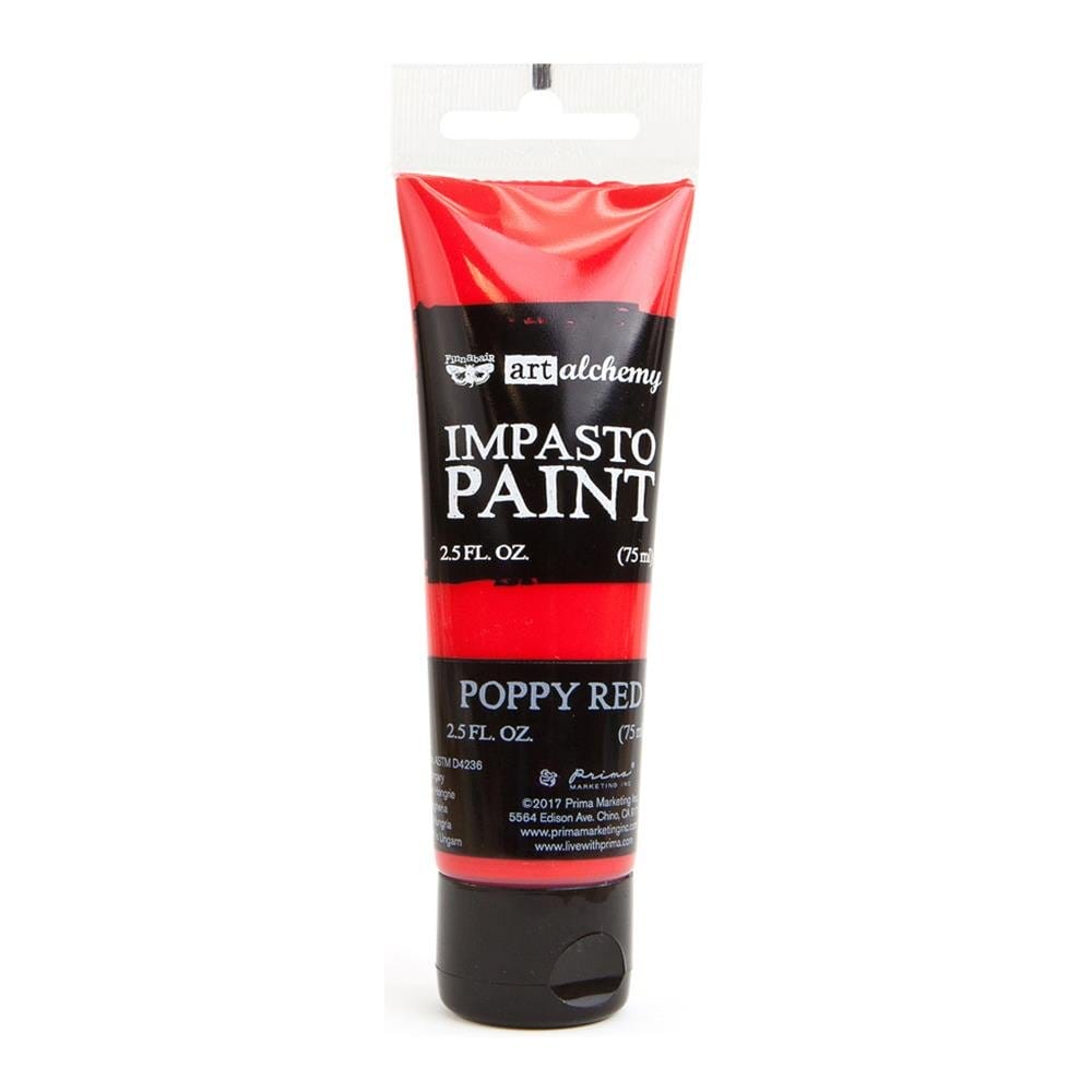Prima Finnabair Art Alchemy Impasto Paint - Poppy Red (2.5 Fluid Ounces) finnabair art alchemy impasto paint poppy red Prima Finnabair Art Alchemy Impasto Paint - Poppy Red (2.5 Fluid Ounces)