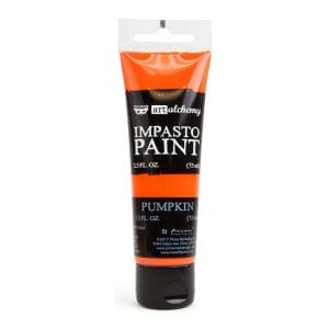 Prima Finnabair Art Alchemy Impasto Paint - Pumpkin (2.5 Fluid Ounces)