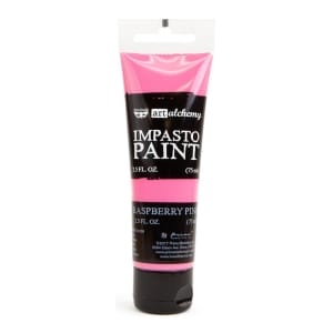 Prima Finnabair Art Alchemy Impasto Paint - Raspberry Pink (2.5 Fluid Ounces)