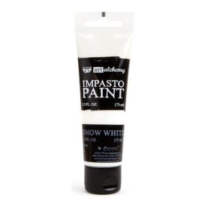 Prima Finnabair Art Alchemy Impasto Paint - Snow White (2.5 Fluid Ounces)