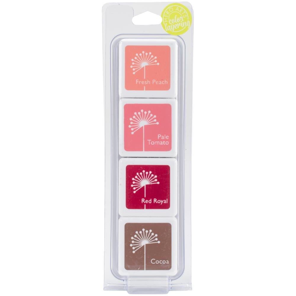 Hero Arts Dye Ink Cubes - Jaynes Blush (Set of 4) hero arts dye ink cubes jaynes blush Hero Arts Dye Ink Cubes - Jaynes Blush (Set of 4)