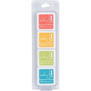Hero Arts Clearly Kelly Vibrant Dye Ink Cubes - Outdoor (Set of 4)