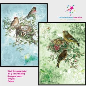 Nakshathra Designz Decoupage paper - Birds