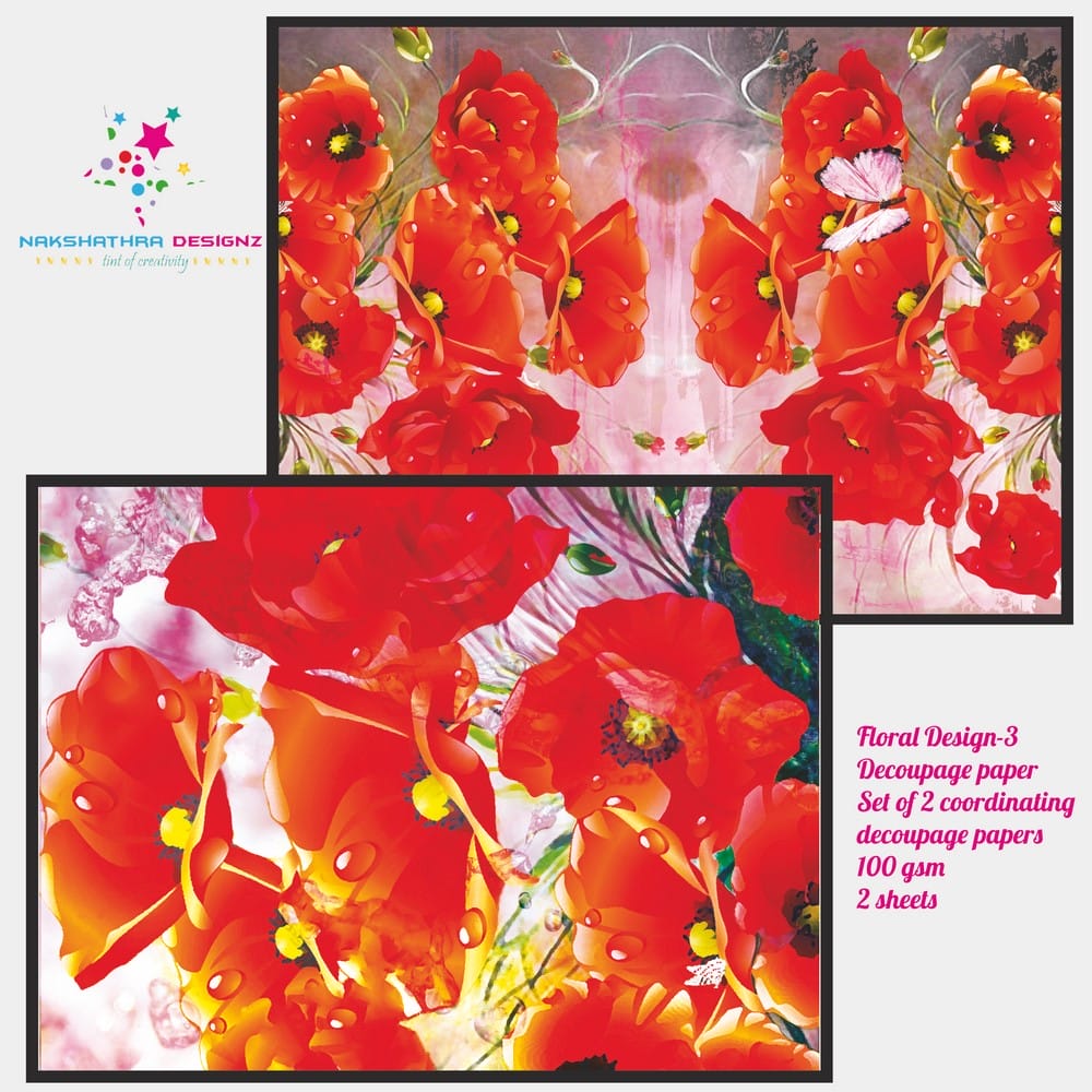 Nakshathra Designz Decoupage paper - Floral Design 3 nakshatra Desing decoupage paper floral design 3 Copy Nakshathra Designz Decoupage paper - Floral Design 3