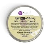 Finnabair Art Alchemy Opal Magic Wax .68 Fluid Ounce - Green Brocade (By Finnabair)